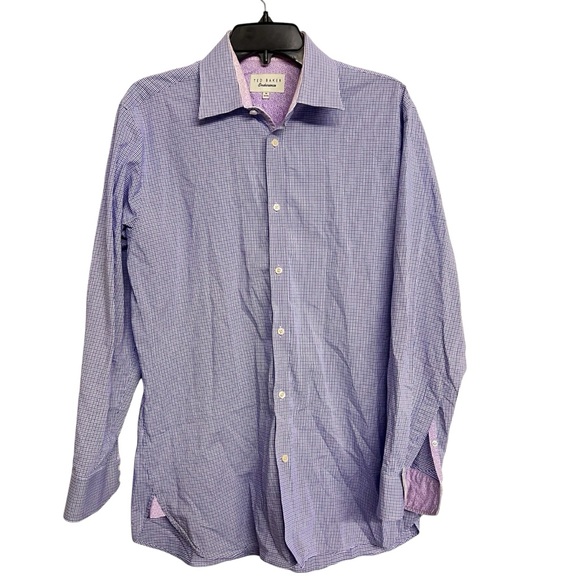 Ted Baker Other - Men’s Ted Baker Endurance Checkered Button Down Dress Shirt